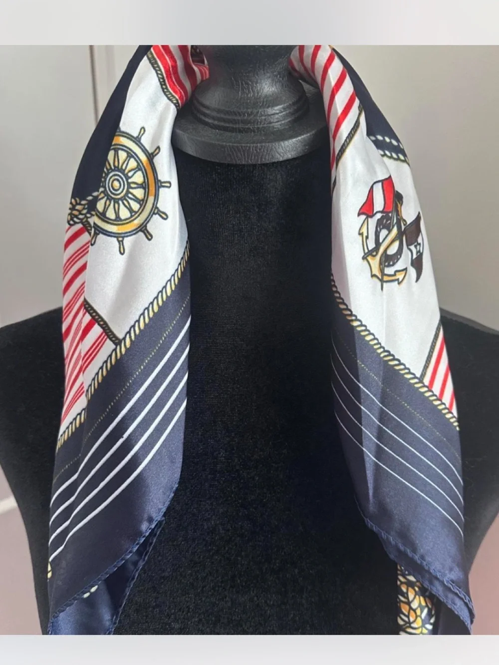 ⚓️ Nautical Scarf twilly brown, navy or red